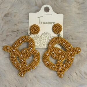 Funky fun retro yellow beaded